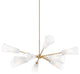 10-Light Chandelier, Patina Brass
