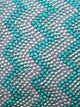 Blue Decorative Pillow Covers 22"x22" Silk, Turquoise Run