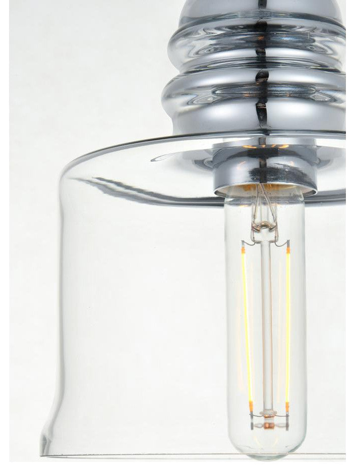 Wiley Collection Flush Mount D10In H8In Lt:4 Chrome Finish