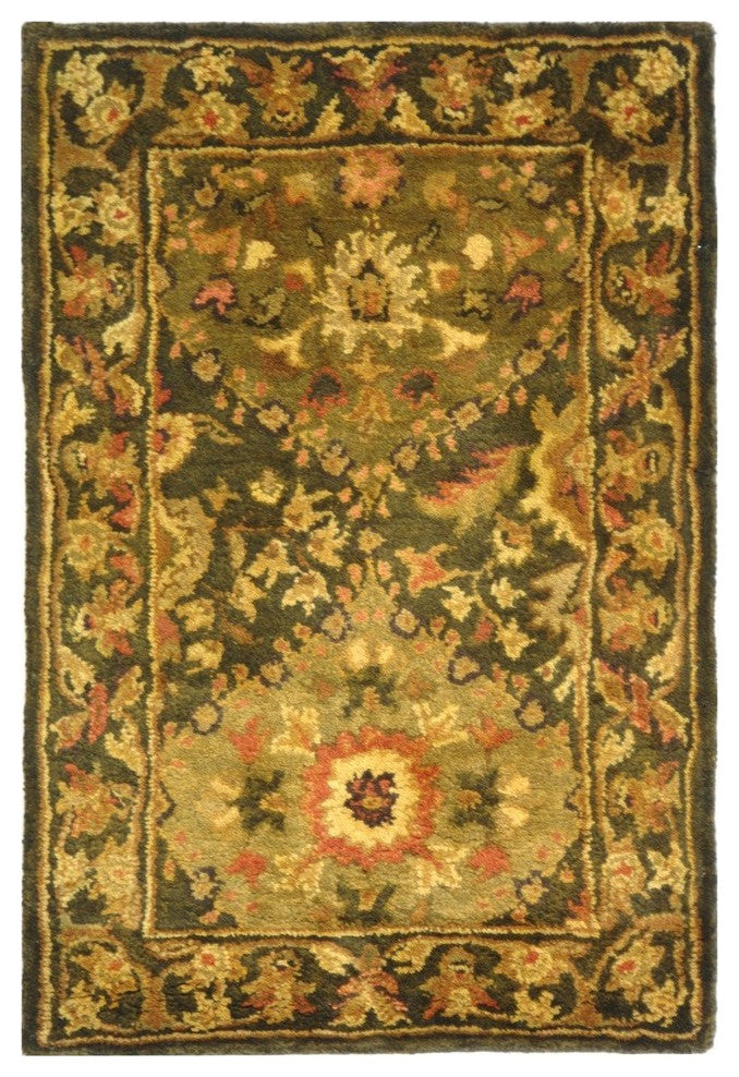 Safavieh Antiquities AT57C 6' Round Olive Rug