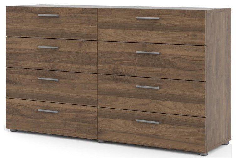 Austin 8 Drawer Double Dresser, Walnut