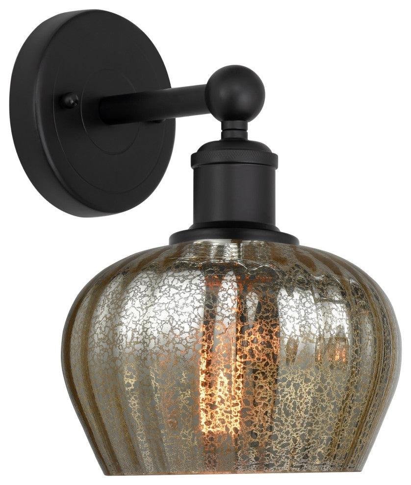 Innovations 616-1W-BK-G96 Fenton 1 Light 6.5" Sconce, Matte Black