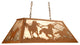 33 Long Running Horses Oblong Pendant