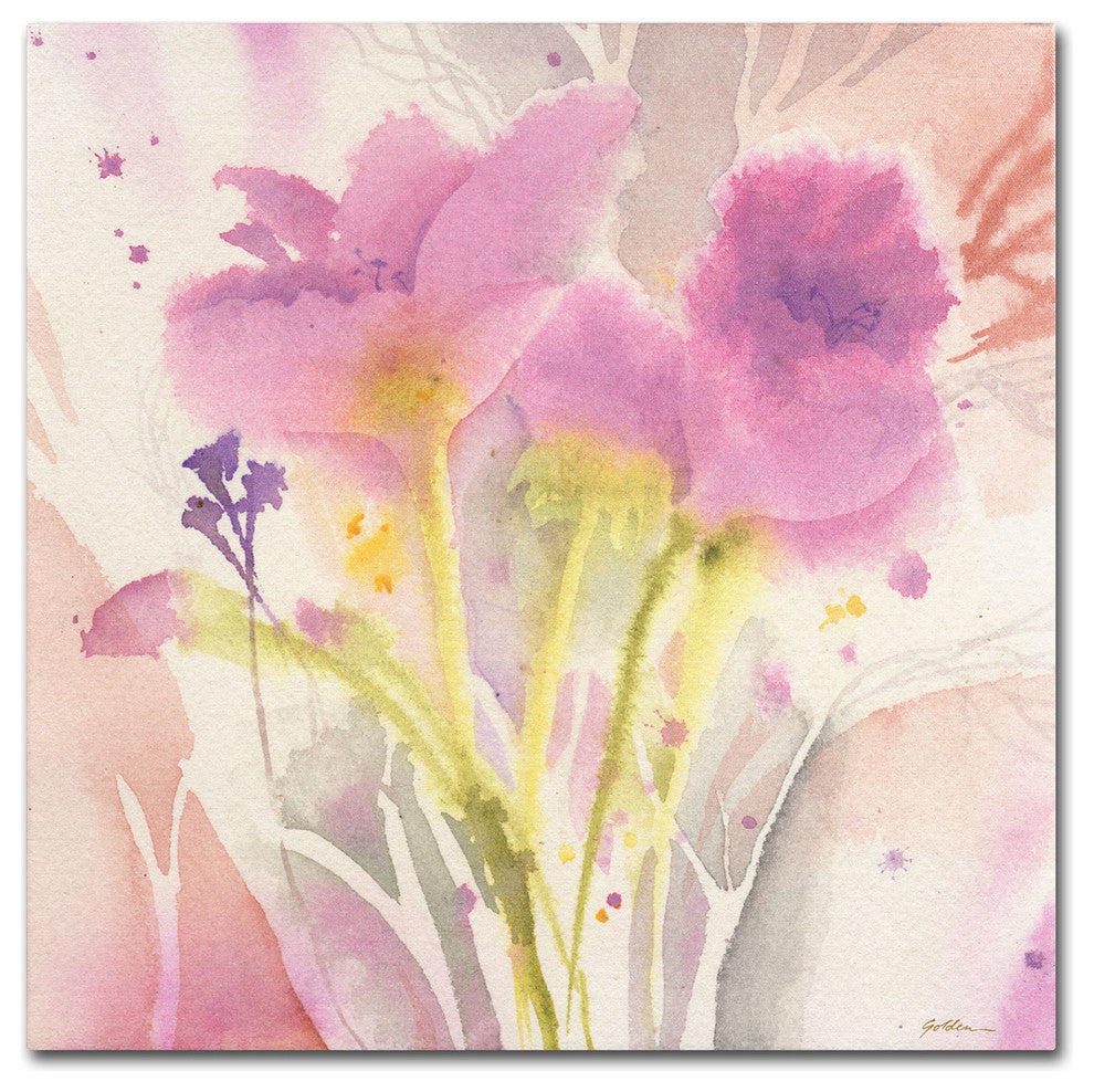 'Magenta Duo' Canvas Art by Sheila Golden