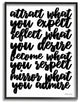 Mirror What You Admire Framed Giclee Texturized Art, 11x14