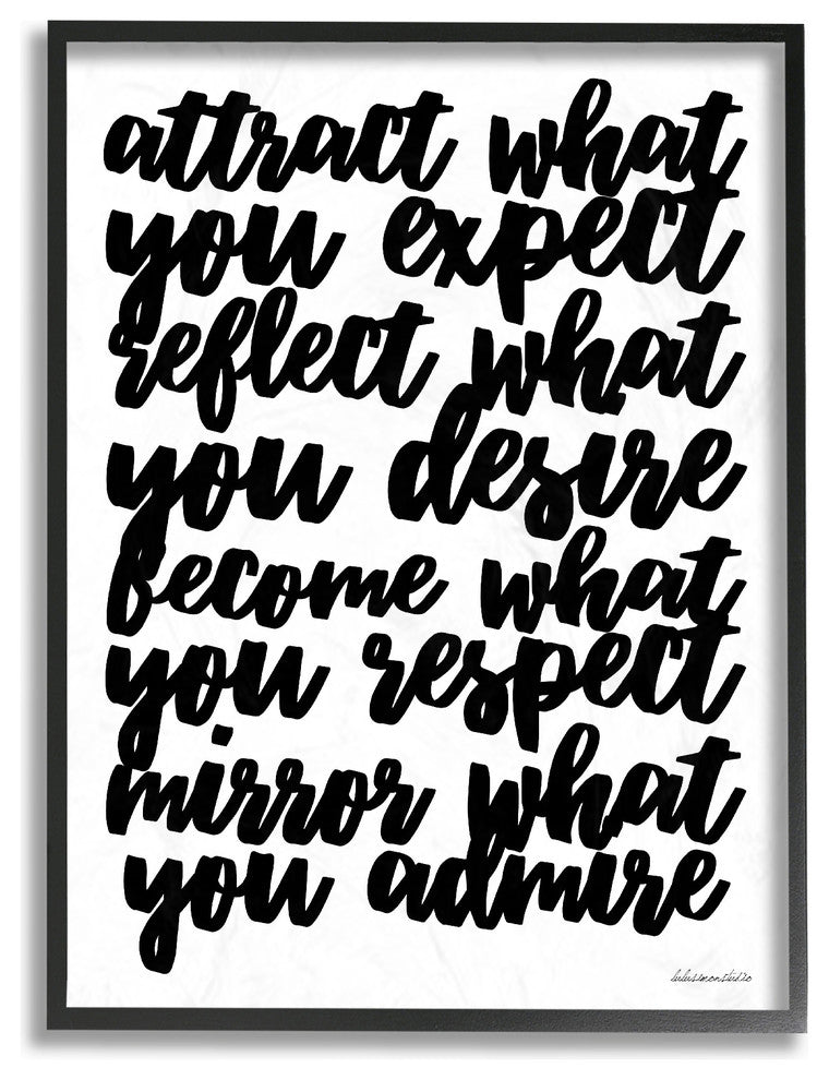 Mirror What You Admire Framed Giclee Texturized Art, 11x14