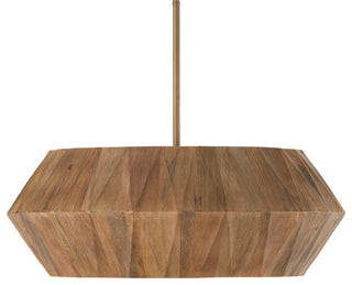 Capital Lighting 351061 Nadeau 6 Light 29"W Wood Pendant - Light Wood /