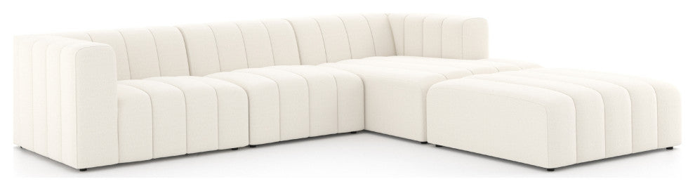 Langham Channeled 3Pc Raf Sect With Ottoman