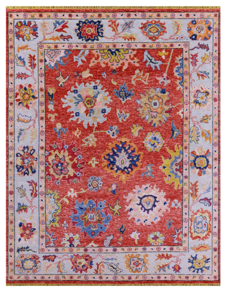 Turkish Oushak Hand Knotted Wool Rug 8' 11" X 11' 5" - Q14801