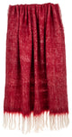 Parkland Collection Nagar Transitional Red 52"x67" Woven Handloom Throw