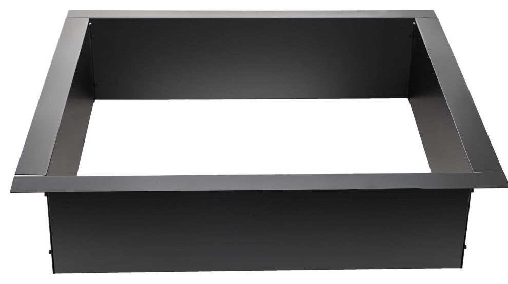 VEVOR Fire Pit Liner Steel Fire Ring 42" Square Fire Pit Insert for Outdoors