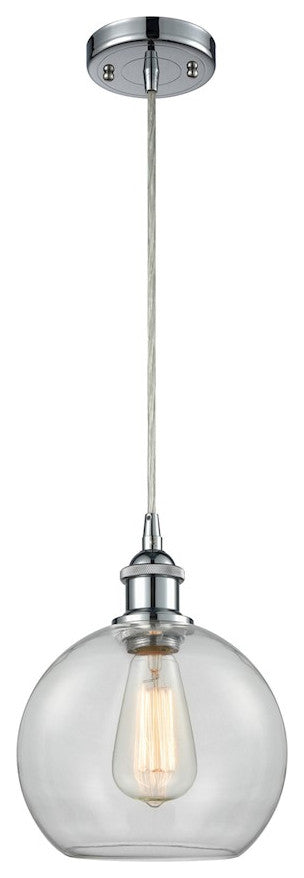 Innovations Lighting 516-1P-PC-G122-8 Athens 1 Light 8" Mini Pendant