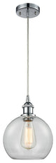 Innovations Lighting 516-1P-PC-G122-8 Athens 1 Light 8" Mini Pendant