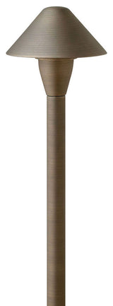 Hinkley 16016MZ-LL Hardy Island Mini Classic LED Path Light, Dark Brass