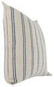 Demi 20" Rectangular Throw Pillow, Natural Blue