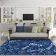 Indoor/Outdoor Harbor HA9 Navy Machine Washable 9' x 12' Rug