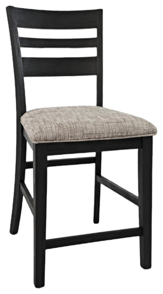 Altamonte Contemporary Ladderback Upholstered Counter Stool (Set of 2)