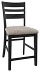 Altamonte Contemporary Ladderback Upholstered Counter Stool (Set of 2)