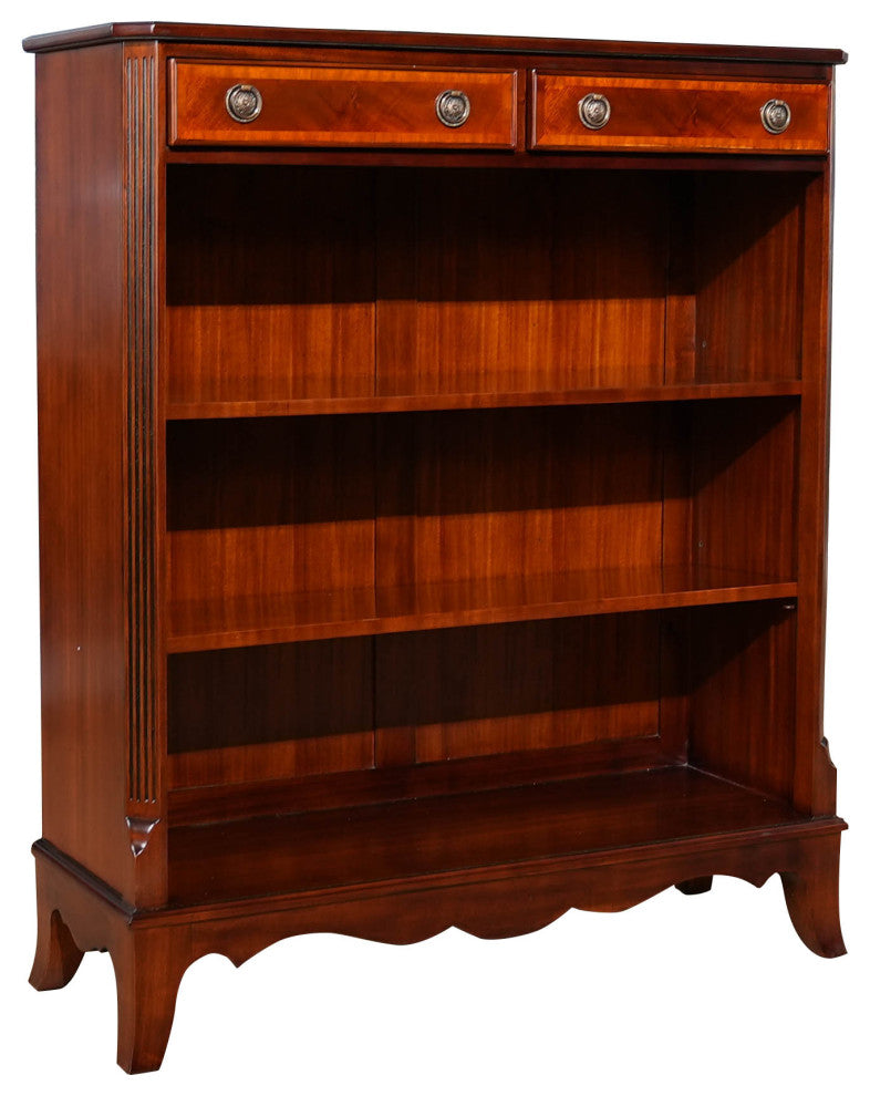 Banded Mahogany Bookcase