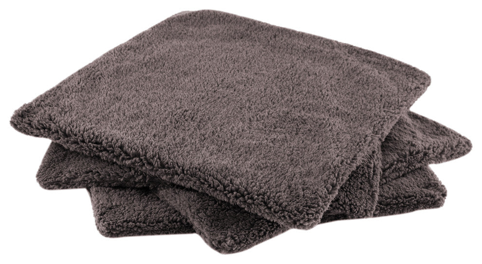 Sherpa Pillow Shell 4 Piece Set, Chocolate, 20" X 20"