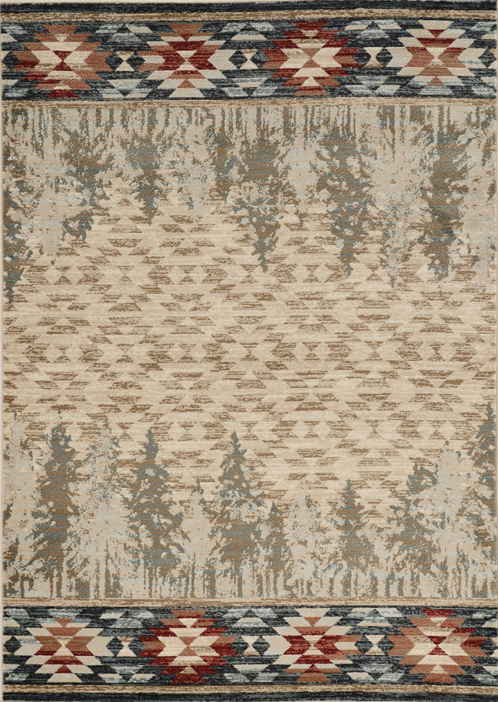 KAS Chester 5635 Ivory Pines Area Rug, 5'3"x7'7"