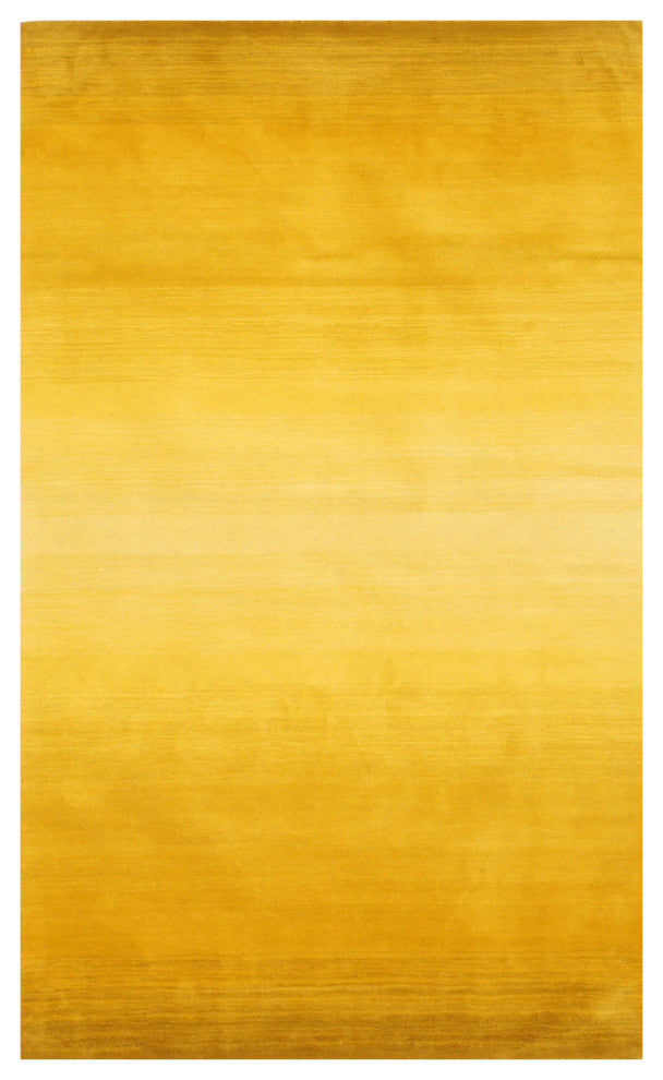Yellow Contemporary Solid Horizon Area Rug
