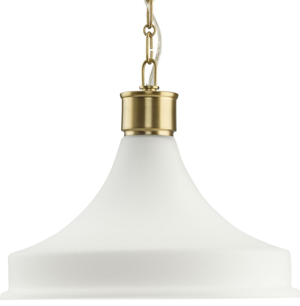 Graelyn Collection One-Light Brushed Gold New Traditional Pendant Light