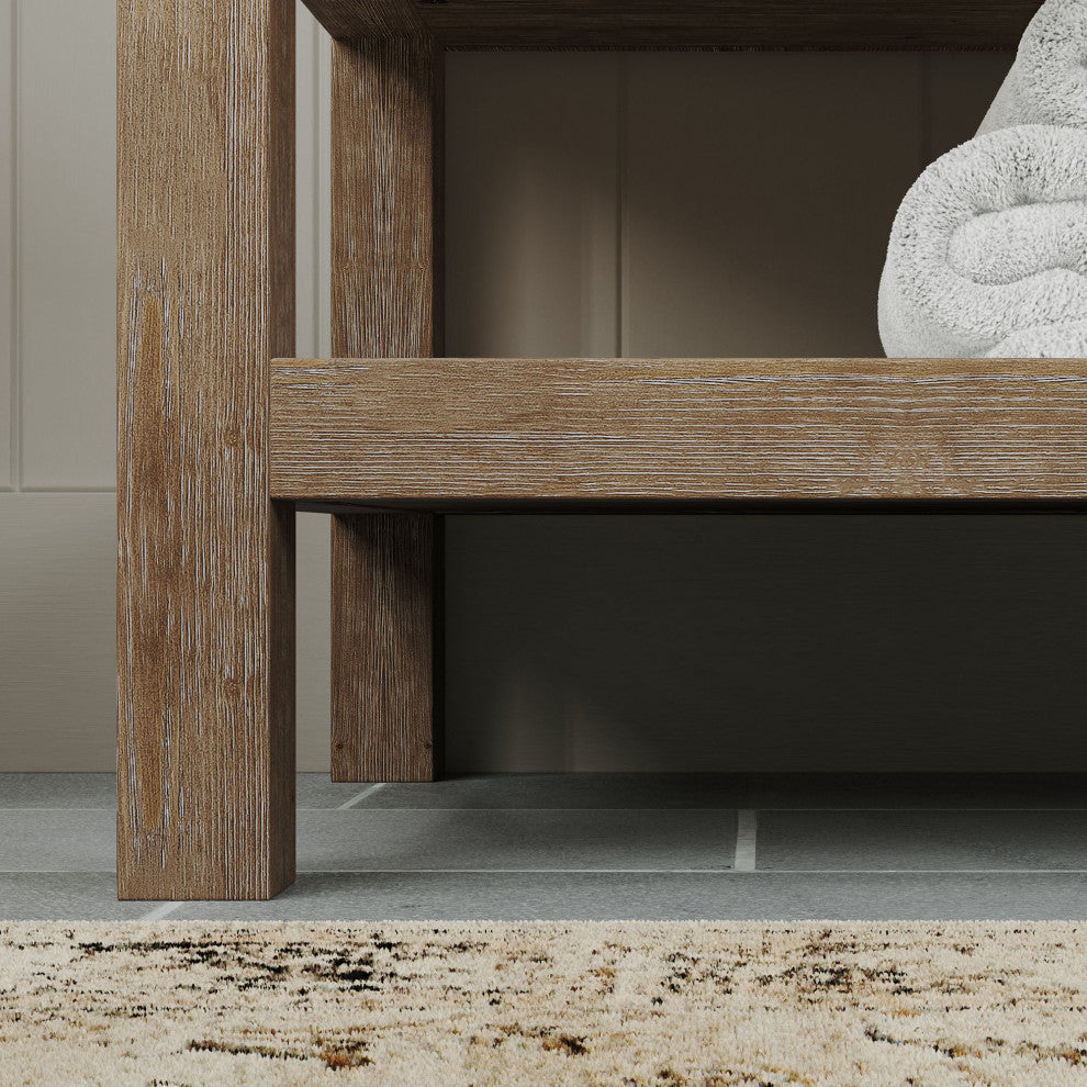 The Sequoia Bathroom Vanity, Acacia, 30", Single Sink, Freestanding