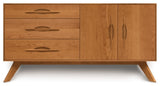 Copeland Audrey 3 Drawers On Left, 2 Doors On Right Buffet, Natural Cherry
