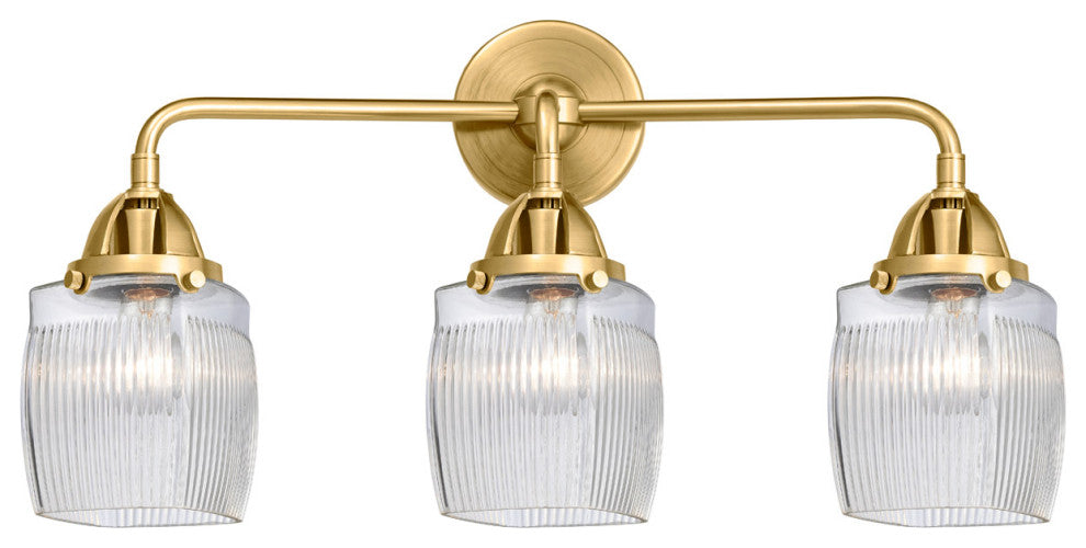 Innovations 288-3W-SG-G302 3 Light 23.5" Vanity Light, Satin Gold