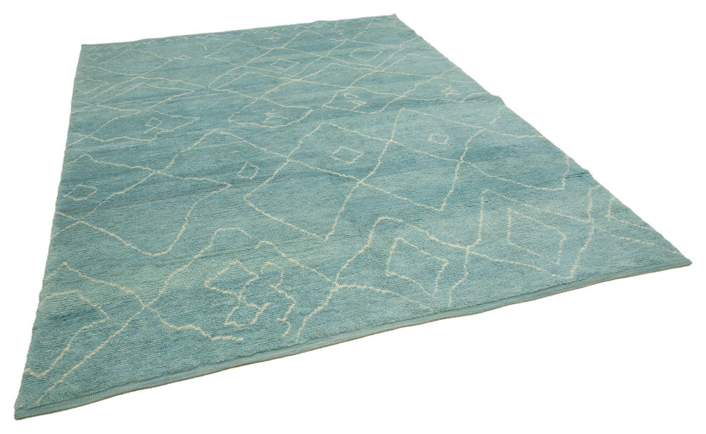Rug N Carpet - Handmade Decorative 7' 9'' x 9' 7'' Moroccan Area Rug
