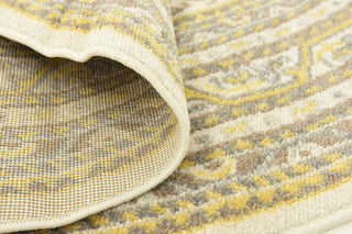 Unique Loom Beige Allover Williamsburg 5' Round Rug