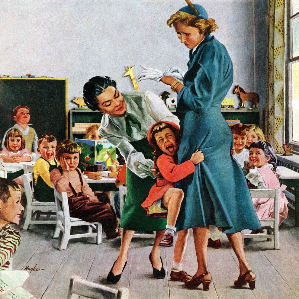 "Separation Anxiety" Painting Print on Canvas by George Hughes