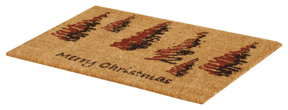 Rubber-Cal "Scottish Fraser Fir Forest" Christmas Doormat 15mm X 18" X 30"