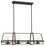 Ryder 4 Light Island Chandelier, Forged Black