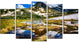 "Stunning Mountains in Rila Lakes District" Landscape Wall Artwork, 5 Panel