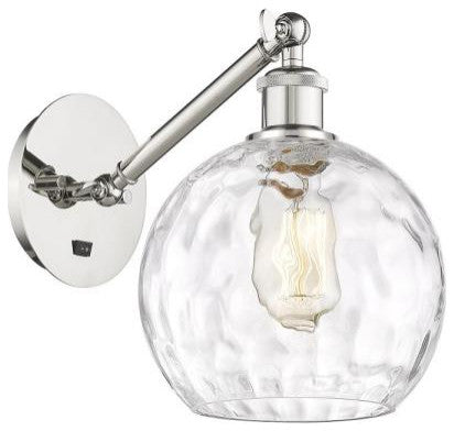 Innovations 317-1W-PN-G1215-8 1-Light Sconce, Polished Nickel