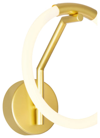 Hoops 1 Light LED Wall Sconce With Satin Gold Finish