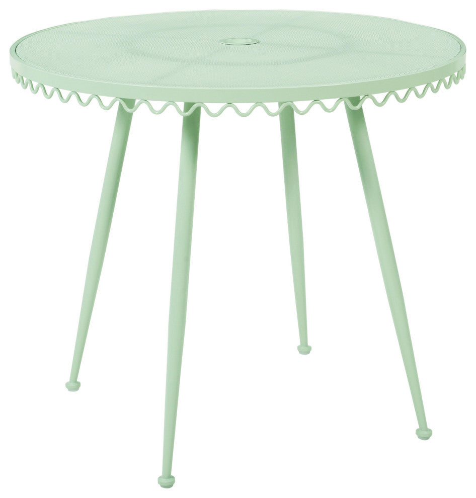 Erica Mint Green Wrought Iron Outdoor Cafe Table