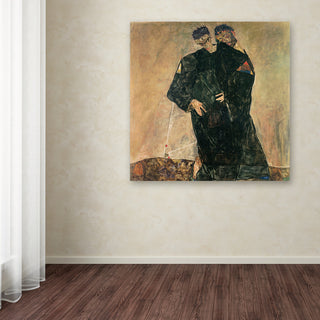 Egon Schiele 'The Hermits' Canvas Art, 35 x 35