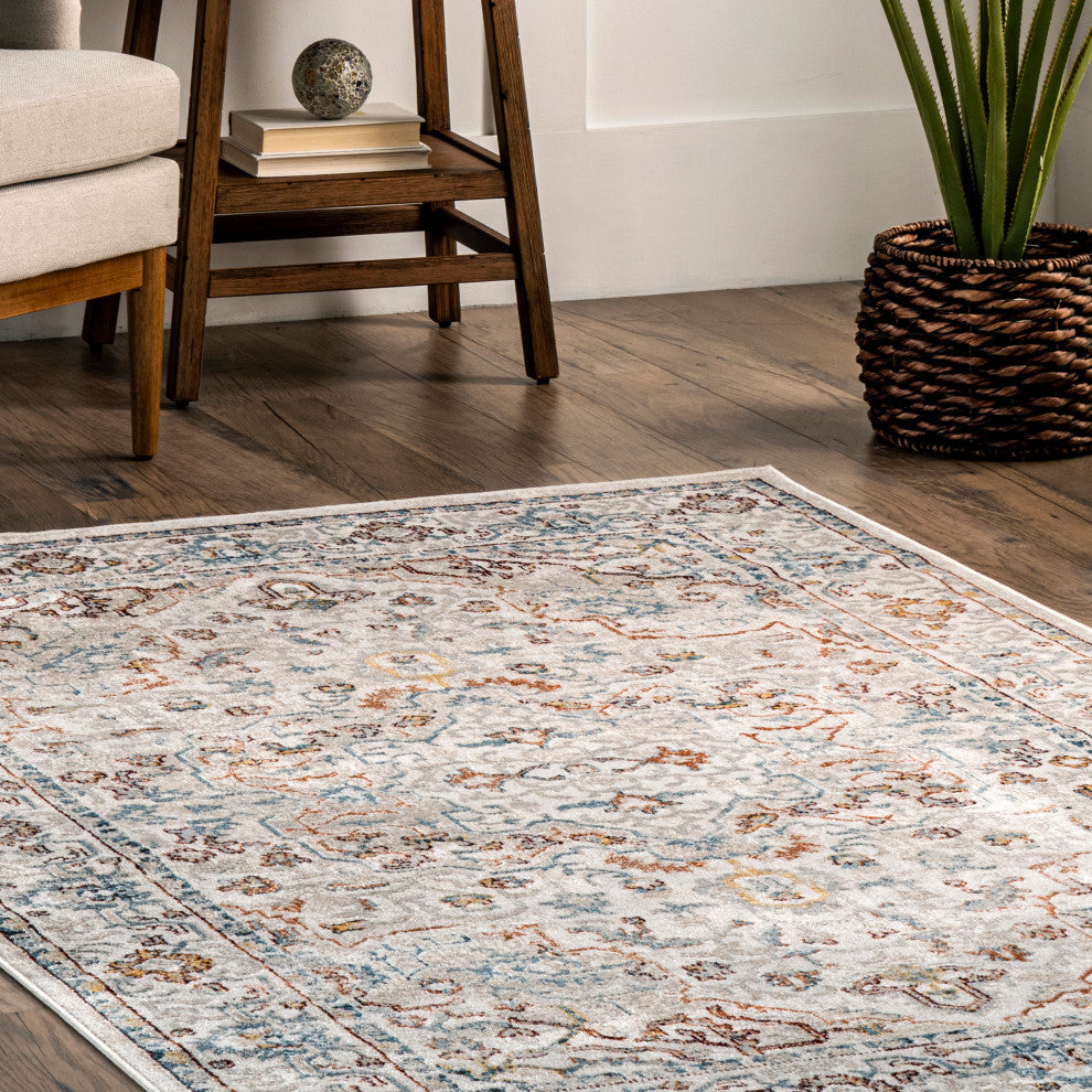 Nuloom Cady Machine Washable Transitional Area Rug, Beige 2'8"x8'