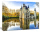 Fairytale Medieval Castles, Large landscape Canvas Art Print, 60x40