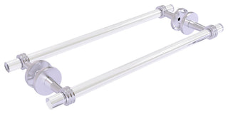 Clearview 18" Back to Back Shower Door Towel Bar, Dotted Accents, Satin Chrome