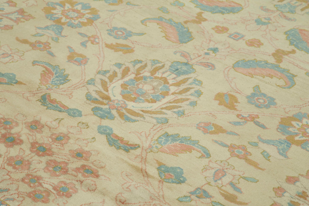 Rug N Carpet - Hand-Knotted Oriental 10' 8" x 13' 9" Unique Oushak Area Rug