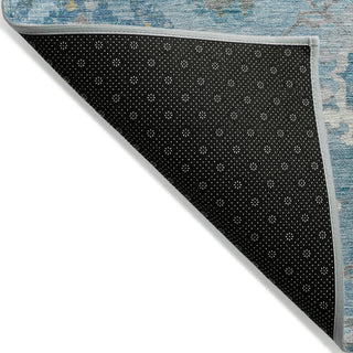 Machine Washable Indoor/Outdoor Chantille ACN1373 Teal 8' x 10' Rug