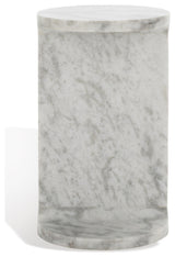 Safavieh Couture Melinda Marble "C" Accent Table, White