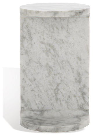 Safavieh Couture Melinda Marble "C" Accent Table, White