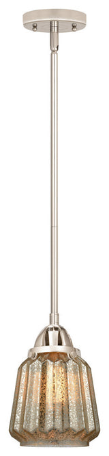 Chatham Mini Pendant, Polished Nickel, Mercury, Mercury