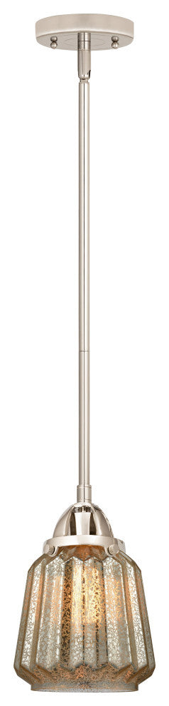 Chatham Mini Pendant, Polished Nickel, Mercury, Mercury