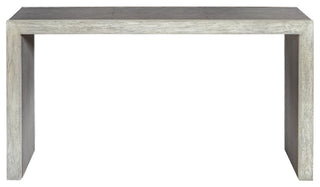 Uttermost 25483 Aerina 15"W Wood Console Table - Gray Faux Shagreen